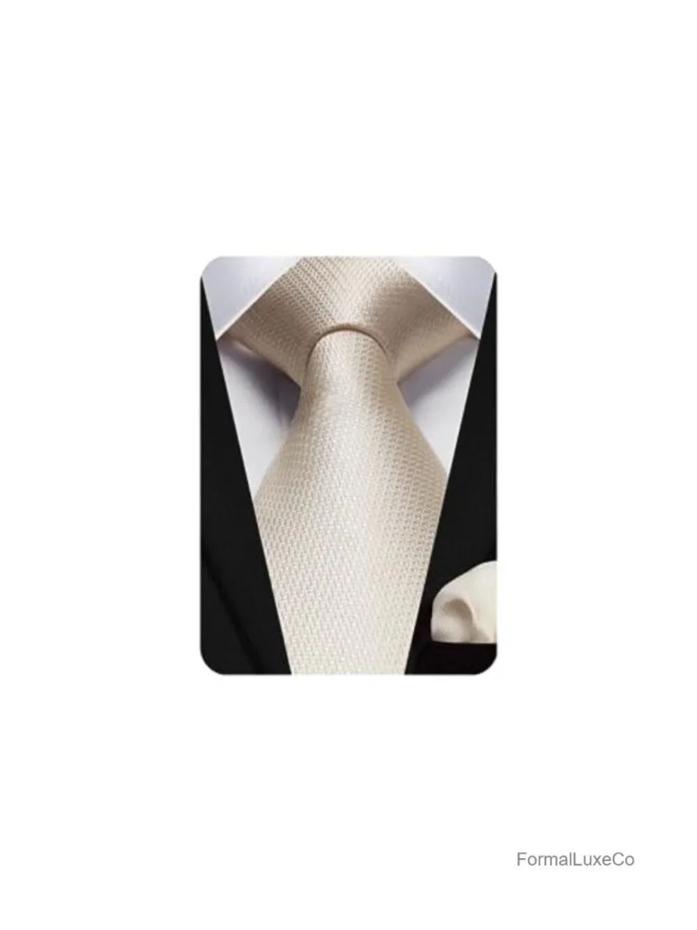 Men's Plaid Checkered Tie & Pocket Square Set Woven Microfiber